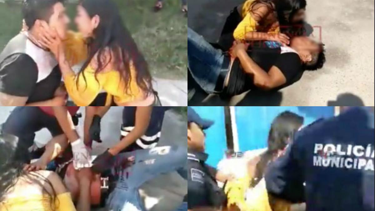 Video Mujer Apu Ala A Su Pareja Arrepentida Lo Abraza Y Lo Besa