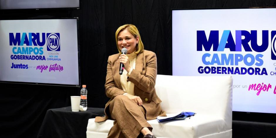 Maru Campos recalcó que su gobierno impulsará la cobertura total de becas educativas