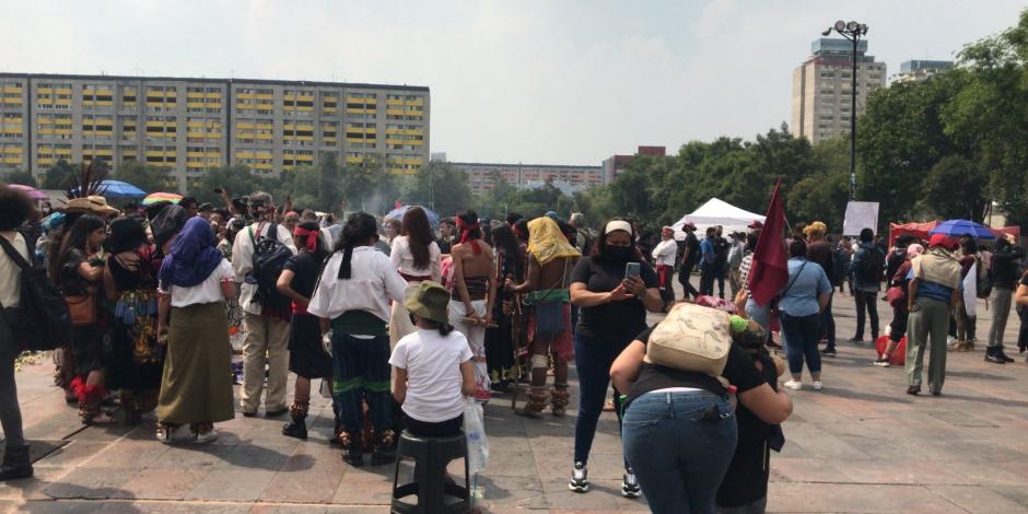 Al menos 500 personas partieron de la Plaza de las Tres Culturas.