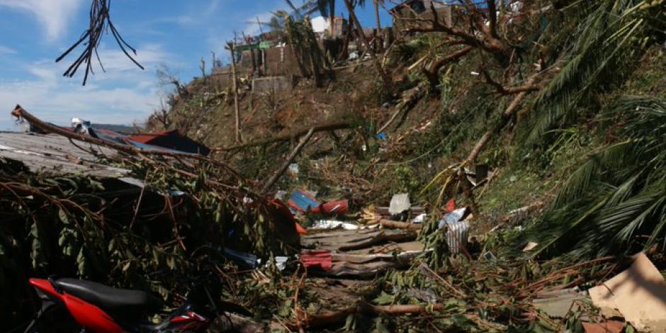 Fotografías de la destrucción causada por el tifón Rai