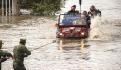 Alertan inundaciones y deslaves por fuertes lluvias en el sur del país