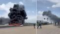 Incendio forestal rodea tren en España; pasajeros viven momentos de pánico (VIDEO)