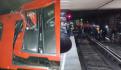 Choque en la L3 del Metro. Comparten VIDEOS del interior de los trenes impactados en CDMX