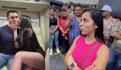 VIDEO | Hombre se desmaya al conocer a Karely Ruiz y darle un beso: "Casi se muere"