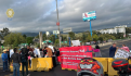 Transportistas bloquean frente a Semovi; piden destitución de 2 funcionarios