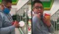 Mujer mete la mano en salsa de una taquería y la tunden en redes; ella se disculpa (VIDEO)