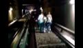 (VIDEO) Metro frena de emergencia antes de llevarse a un hombre que bajó a las vías