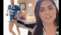 VIDEO: Mujer en ropa interior interrumpe a Gibrán Ramírez durante transmisión de TV; causa revuelo en redes