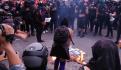 Protesta feminista choca con la policía