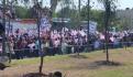 Ciudadanos no hacen caso a AMLO y se aglomeran en evento en Reynosa