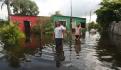 Atienden 18 zonas afectadas por inundaciones en Tabasco