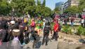 Previo a marchas feministas, AMLO llama a protestar de manera pacífica