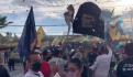 Liga MX: Aficionados del León celebran título afuera del Estadio Nou Camp (VIDEO)