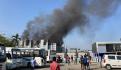 Se incendia fábrica de colchones en Ecatepec
