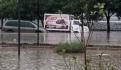 Reportan caos en la México-Puebla por inundaciones