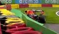 VIDEO: Así fue el choque de Checo Pérez por el que no arrancó el GP de Bélgica