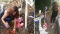 Ladrones destrozan tumba de una menor para robarse unos juguetes