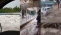 Granizada deja encharcamientos y fuertes corrientes en Tulpetlac, Ecatepec