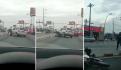 Conductor atropella a motociclista intencionalmente e inician riña (VIDEO)