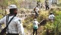 Fiscalía de Morelos concluyó, ayer, búsqueda en fosas de Yecapixtla en trabajos que iniciaron hace dos meses; localizaron 11 restos; en la imagen, activistas en noviembre pasado en Mixtlalcingo, donde halló osamentas.