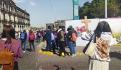 8M: Mujeres realizan tendedero de denuncias en Nuevo León