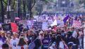 Retiran a feministas de Plaza Río de Janeiro; acusan hostigamiento