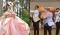 ¡Estás viendo y no ves! Niño se cruza en un baile de XV años y termina pisoteado (VIDEO)