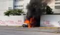 Normalistas incendian camiones en Michoacán; exigen plazas automáticas