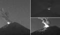 (VIDEO) Captan explosión del Popocatépetl; semáforo de alerta permanece en Amarillo Fase 2