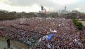 "Hagan lo que hagan, no regresarán al poder los oligarcas", sostiene AMLO en el Zócalo