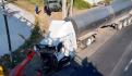 Camión atropella a ciclistas y deja un muerto en autopista México-Querétaro