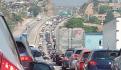 Cientos de automovilistas quedaron en medio del tráfico en la México-Querétaro.
