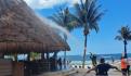 Incendio en hotel Krystal en Cancún moviliza a cuerpos de emergencia; lo contienen sin lesionados