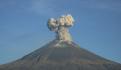 Sorprende a capitalinos la vista del Popocatépetl este domingo; amanece nevado y con actividad | VIDEO