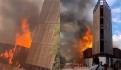 Se registra fuerte incendio en la Central de Abasto de Toluca | VIDEO
