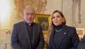 Mara Lezama se reúne con Monseñor Peña Parra en el Vaticano para hablar de la justicia social para el pueblo de México