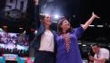 Claudia Sheinbaum y Clara Brugada celebran triunfo de Morena en la CDMX ante miles de simpatizantes