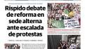 Amparos y protestas no frenan a Morena; aprueba en lo general reforma judicial