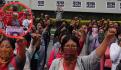 Sujetos hacen destrozos en el Metro y pintas en comercios durante marcha por 10 años de Ayotzinapa