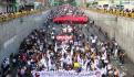 Cercan con vallas el Palacio Nacional y Monumentos en el Centro Histórico por marcha del 2 de octubre