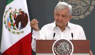Andrés Manuel López Obrador, presidente de México, durante su conferencia matutina del 4 de junio.