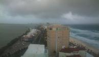 Cancún, Quintana Roo, bajo los efectos de la tormenta tropical Gamma.