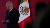 El presidente López Obrador en una de sus conferencias matutinas.