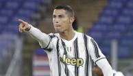 El futbolista portugués Cristiano Ronaldo celebra un gol con la Juventus durante la campaña.