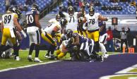 Una serie ofensiva del duelo entre Pittsburgh Steelers y Baltimore Ravens de la Semana 8 de la NFL