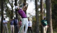 Abraham Ancer en el tercer día de actividades en el Masters de Augusta, el torneo de golf principal de la PGA.