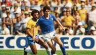 Paolo Rossi durante un partido con Italia en el Mundial de España 1982.