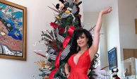 Maribel Guardia comparte su outfit navideño en Instagram.