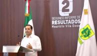 El gobernador Yucatán, Mauricio Vila, rindió su segundo informe de gobierno.