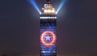 La Torre Latino "empuñó" el escudo del Capitán América